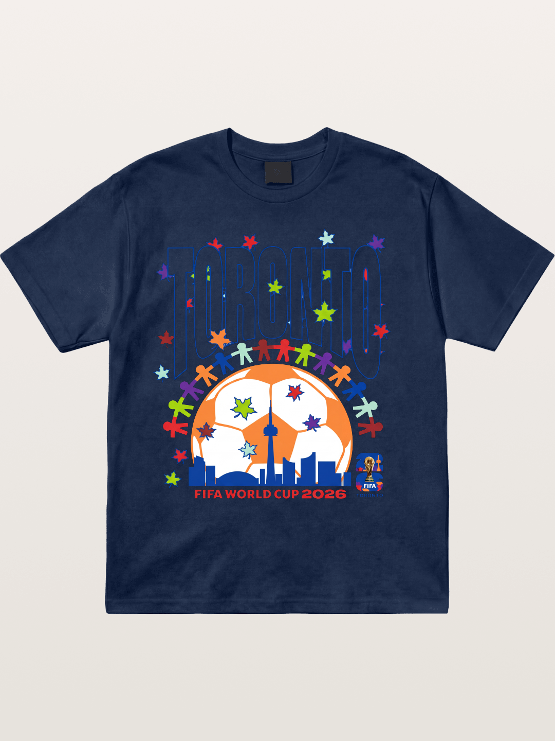 Toronto WC 2026 CN Tower Art Cotton T-shirt