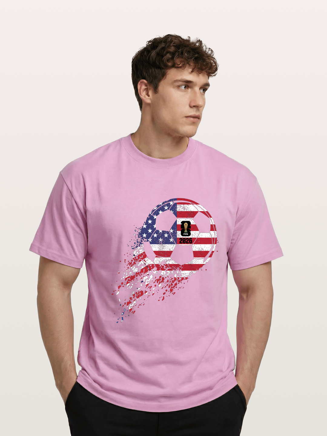 American Flag WC 2026 Ball Gildan T-shirt