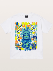 NY NJ WC 2026 Statue of Liberty Art Cotton T-shirt