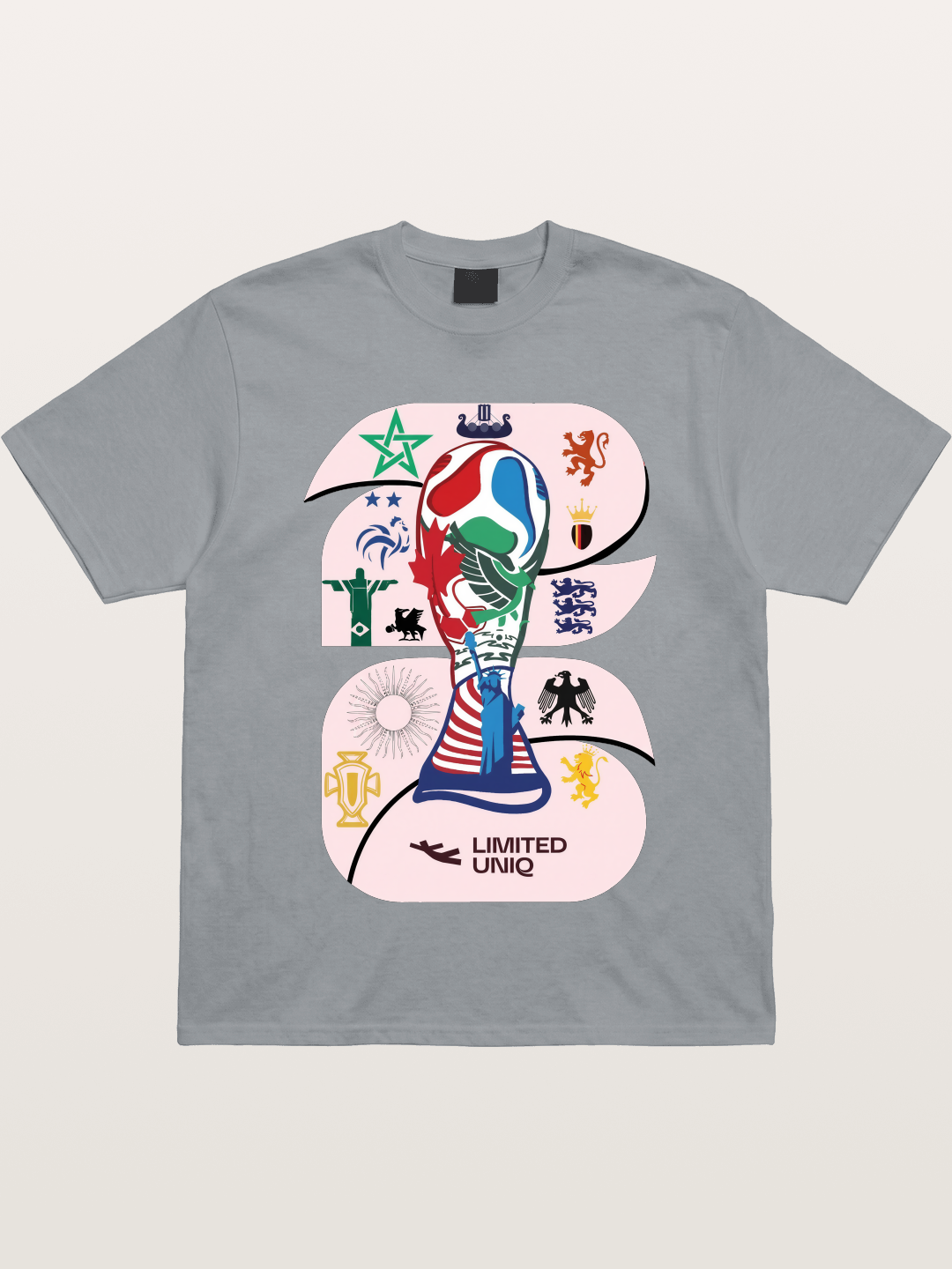 2026 World Cup Trophy Collage Gildan T-shirt