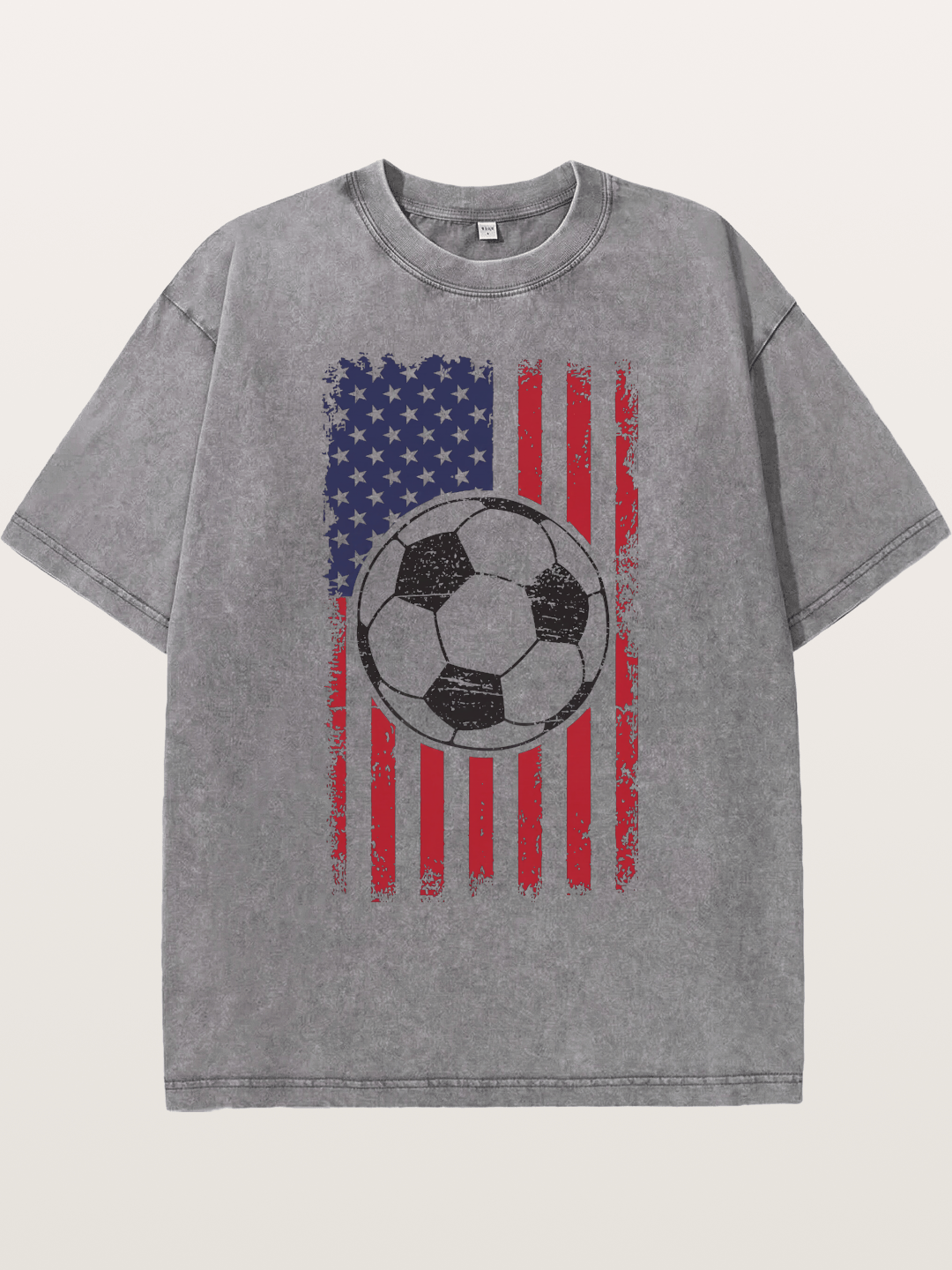 USA Flag Soccer Ball 2026 Vintage Washed T-shirt