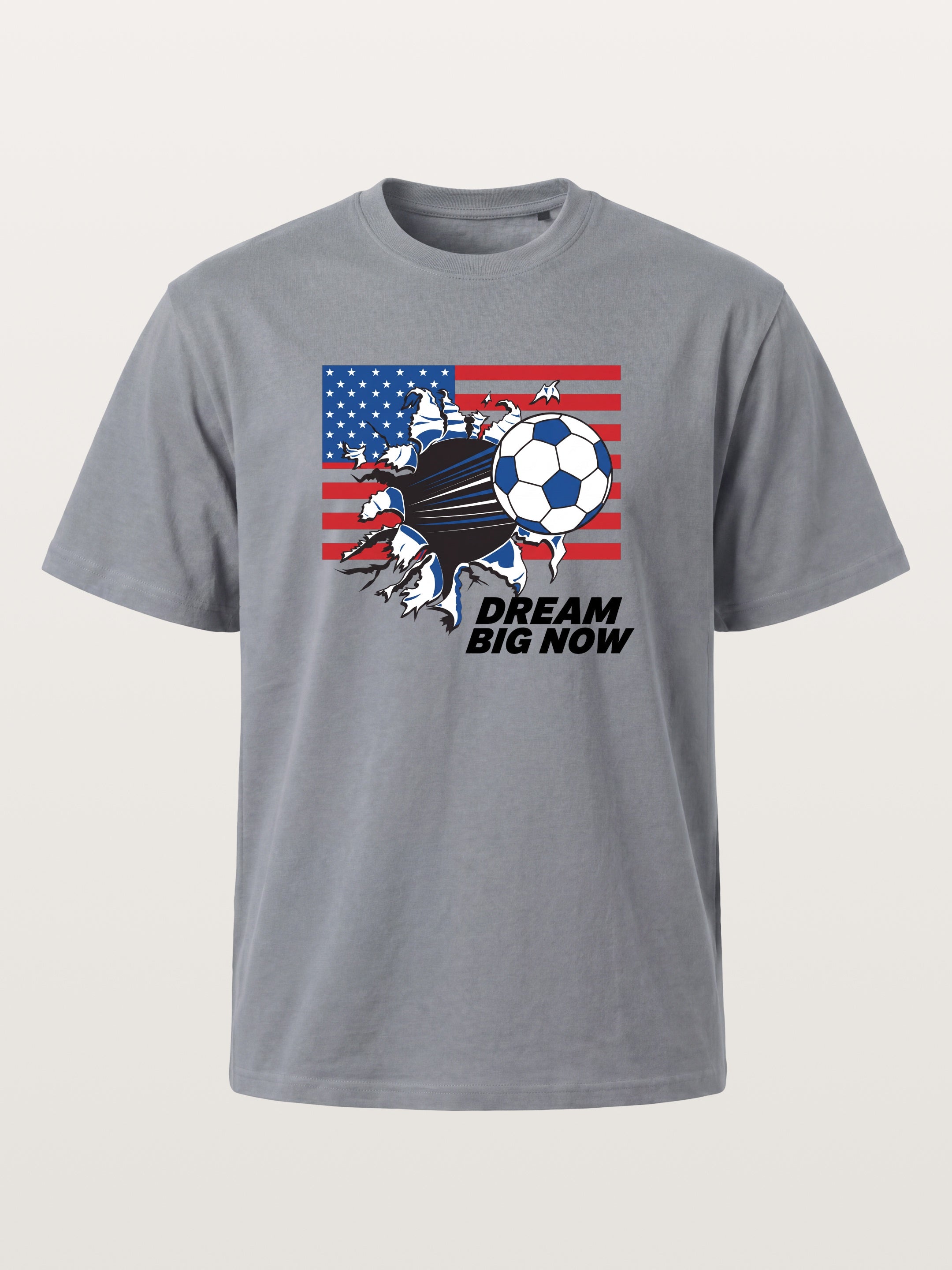 Torn Flag Soccer Explosion Design Gildan T-shirt