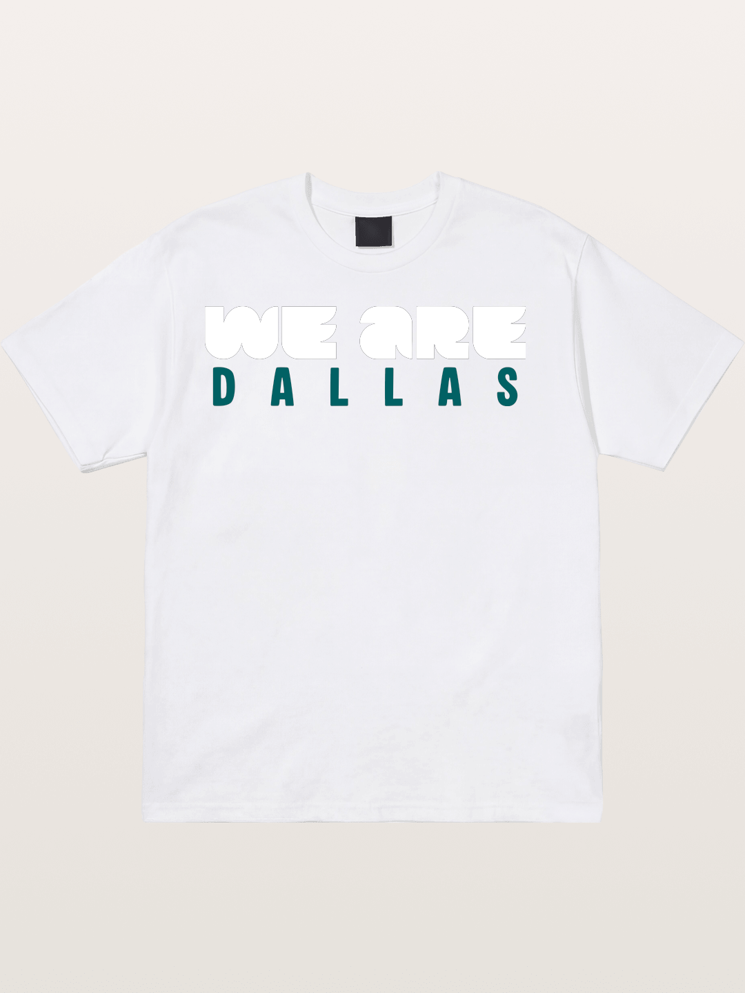 Dallas Teal Monochrome Print Cotton T-shirt