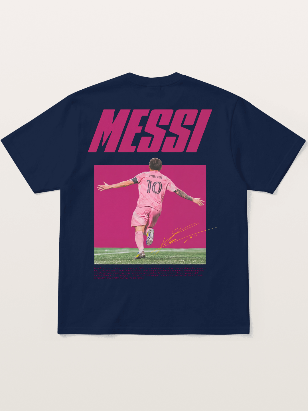 Messi Inter Miami Pink Kit Cotton T-shirt
