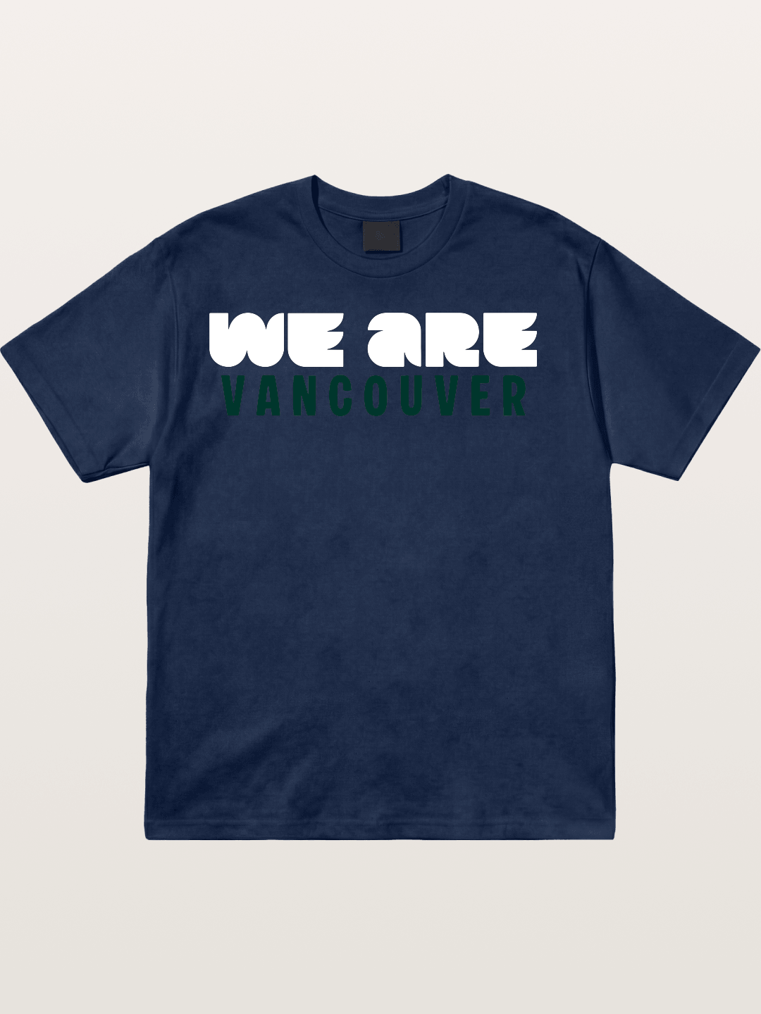 Vancouver Dark Green Monochrome Cotton T-shirt