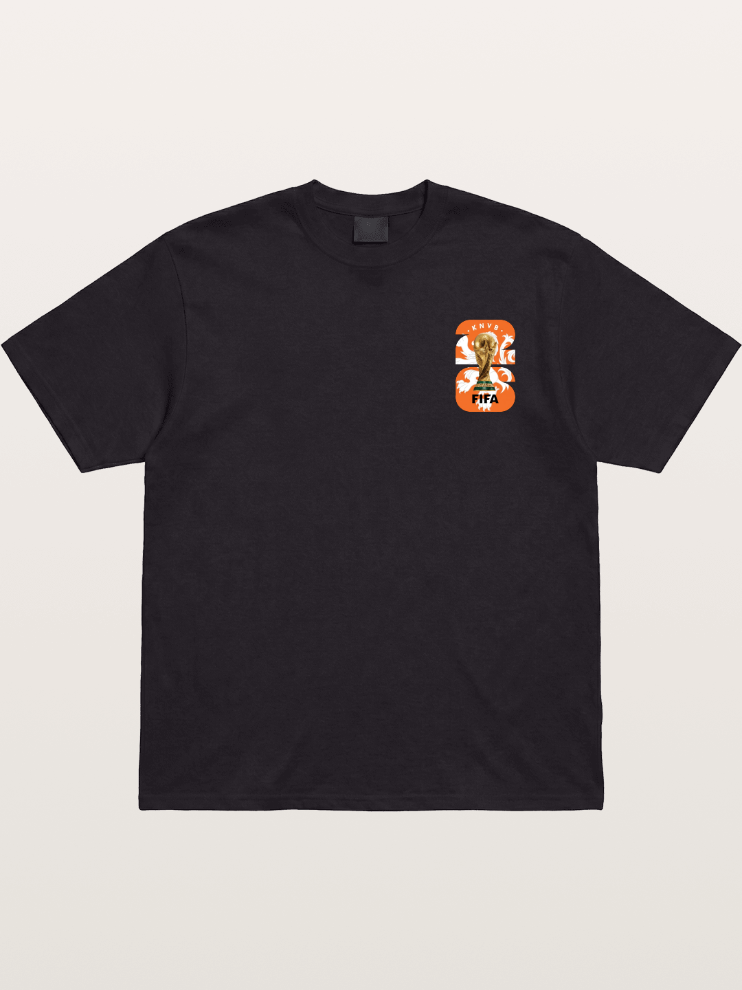 Netherlands World Cup Trophy Crest Cotton T-shirt