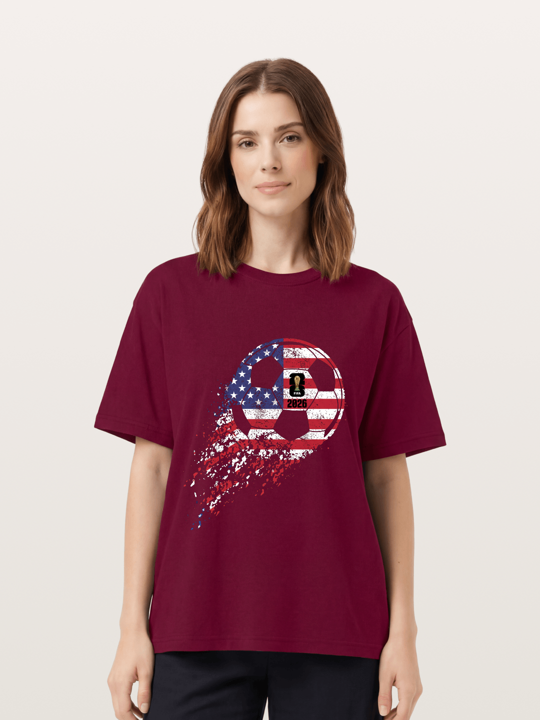 American Flag WC 2026 Ball Gildan T-shirt
