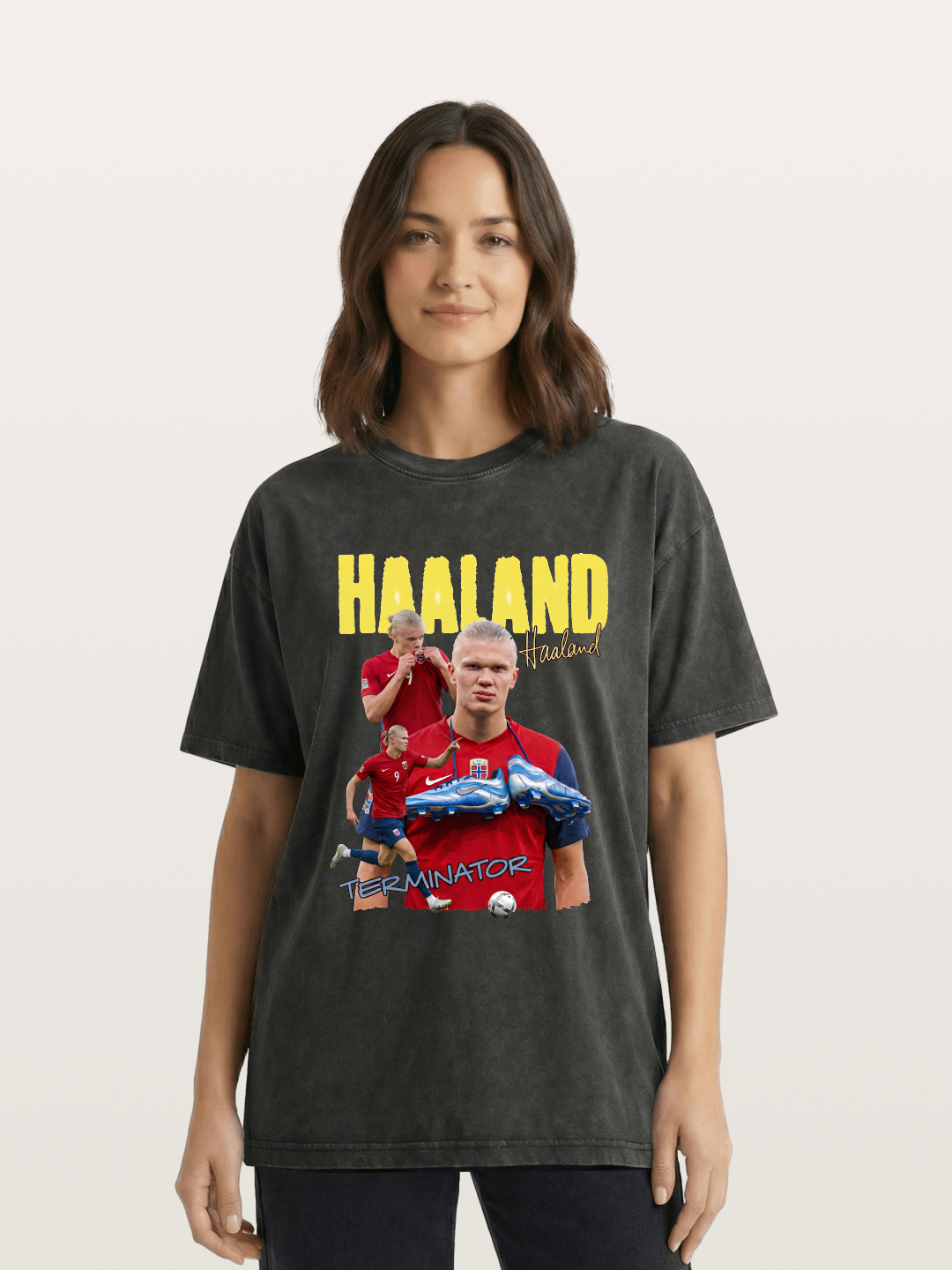 Erling Haaland H9 Poster Washed T-shirt