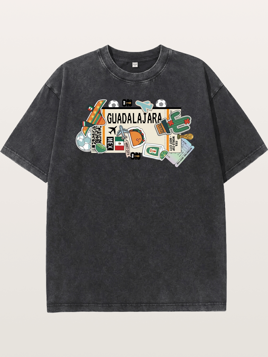 Guadalajara Mexican Culture Art Washed T-shirt