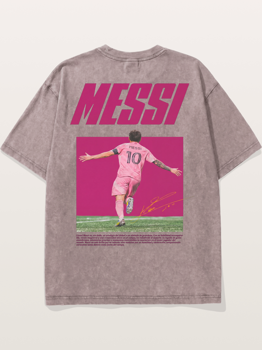 Messi Inter Miami Pink Kit Washed T-shirt