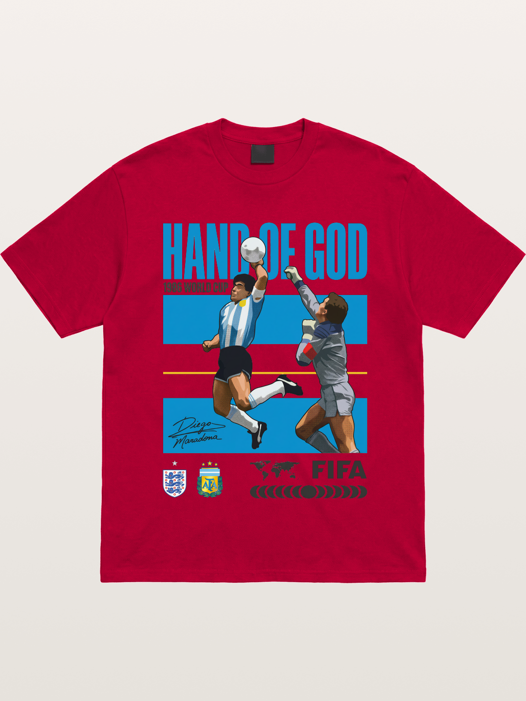 Hand of God 1986 WC Art Gildan T-shirt