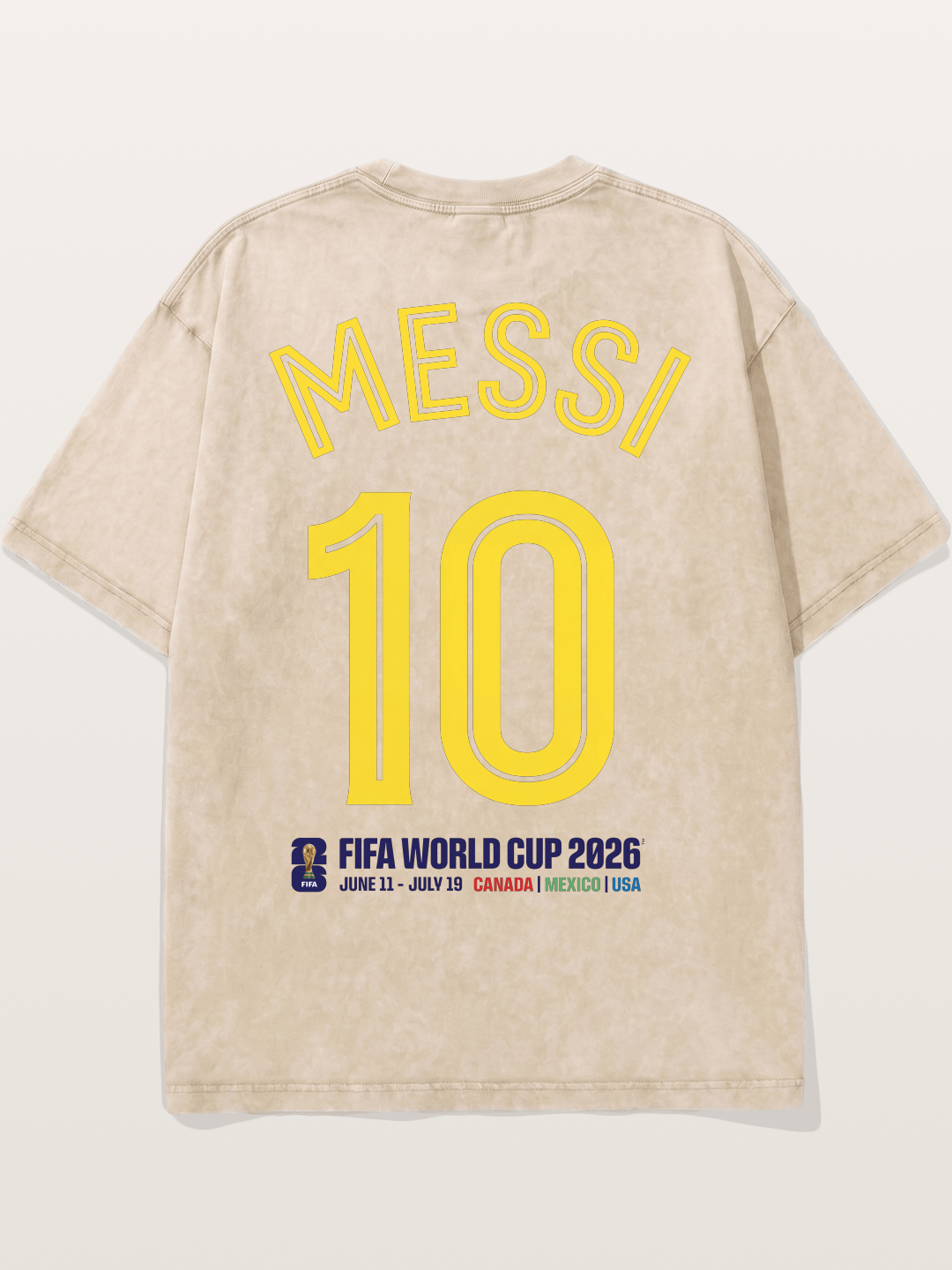 Messi 10 World Cup 2026 Washed T-shirt