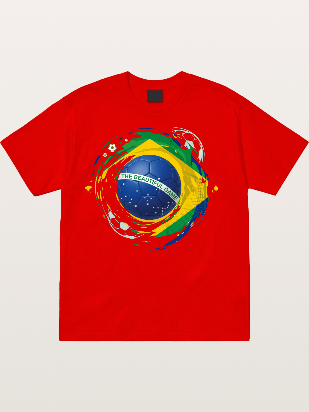 The Beautiful Game Brazil Print Cotton T-shirt