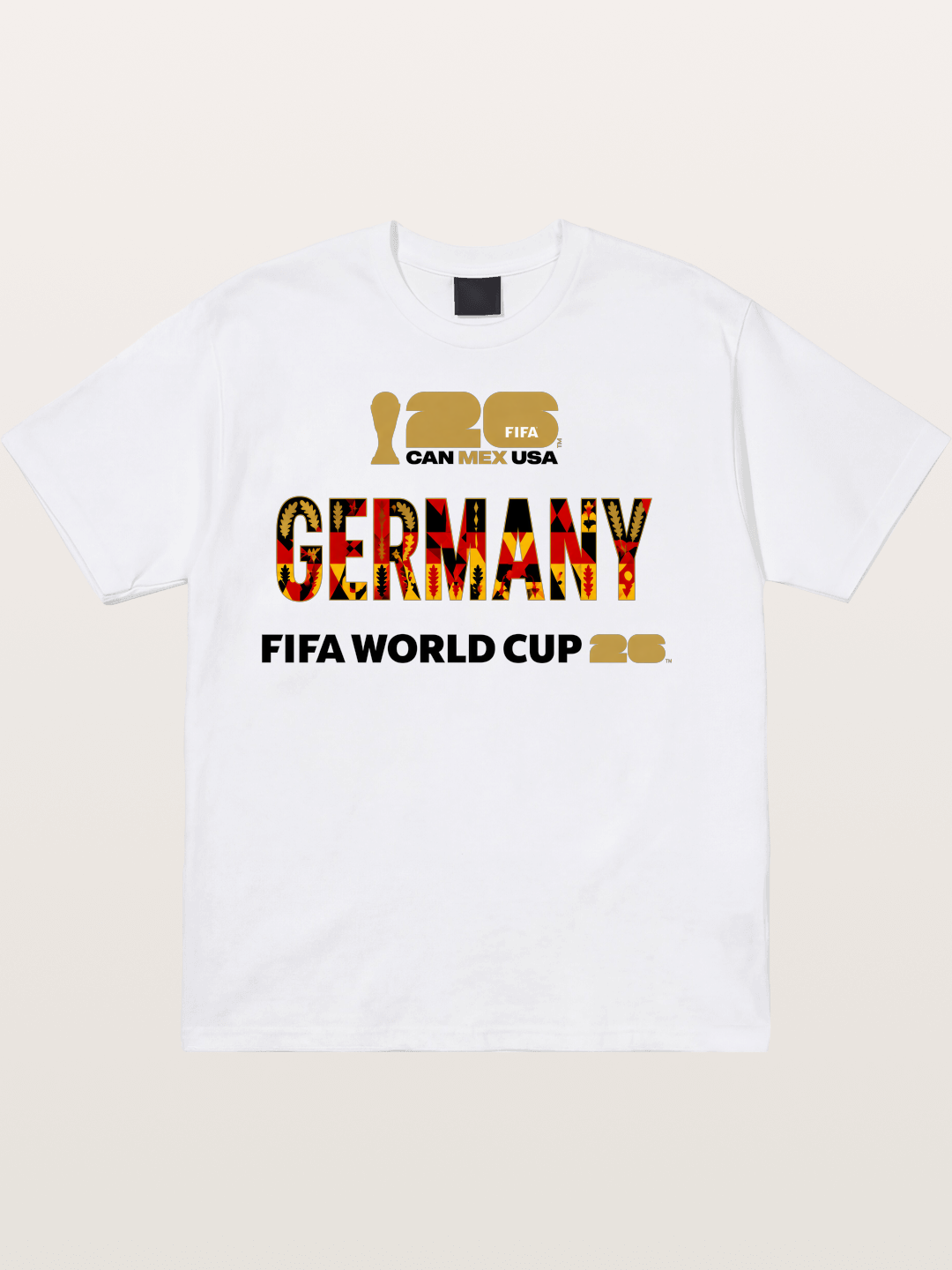 Germany 2026 World Cup Typo Cotton T-shirt