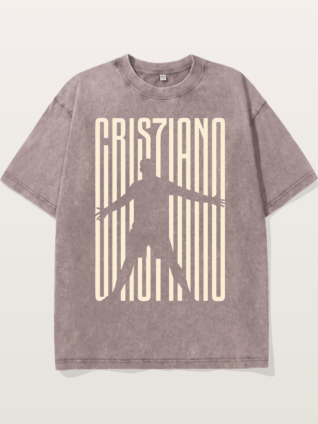 Cristiano Ronaldo Celebration Silhouette Washed T-shirt