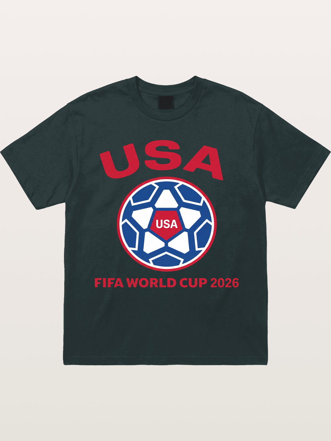USA WC 2026 Soccer Ball Emblem Gildan T-shirt