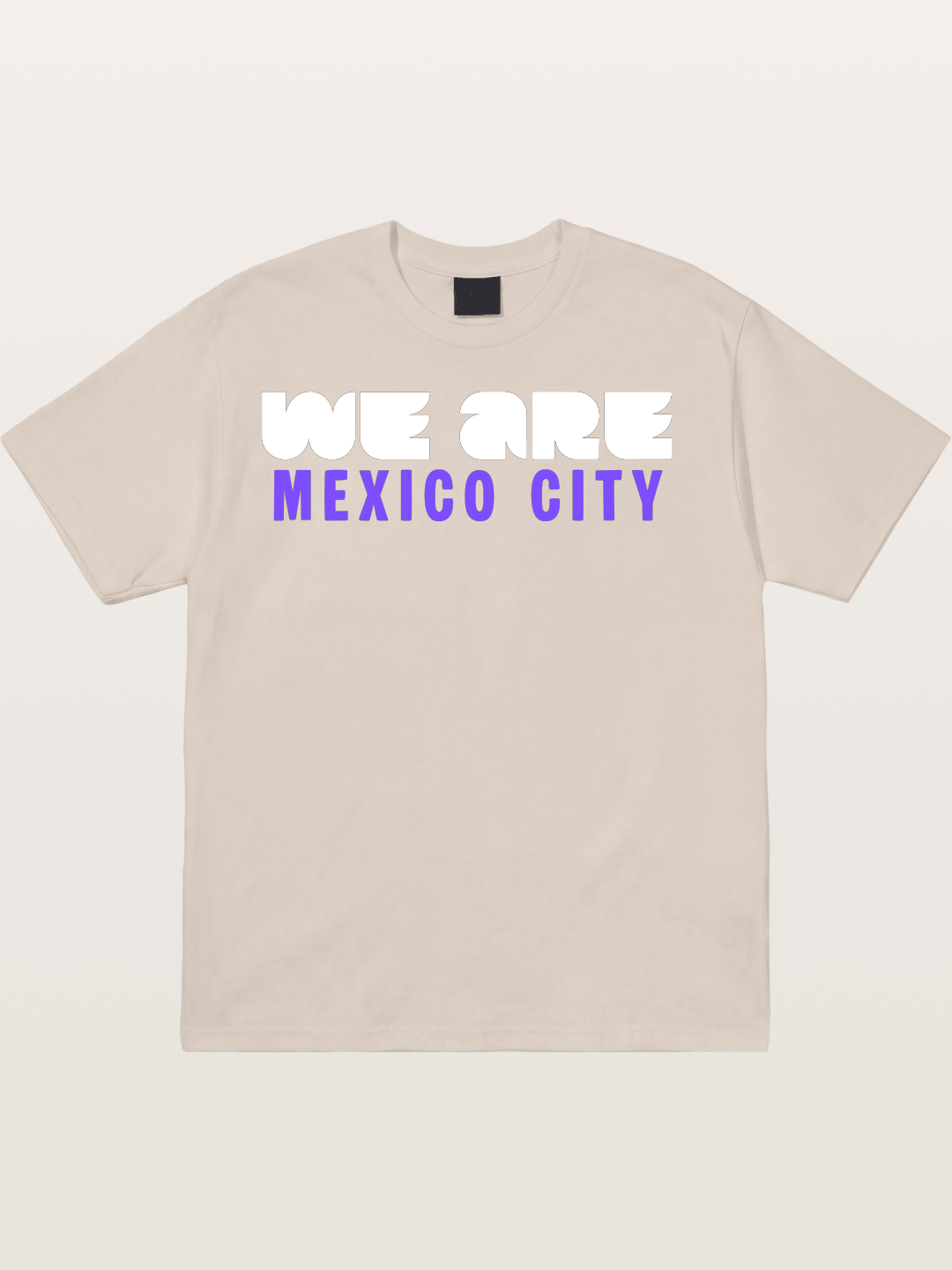 Mexico City Purple Bold Print Cotton T-shirt
