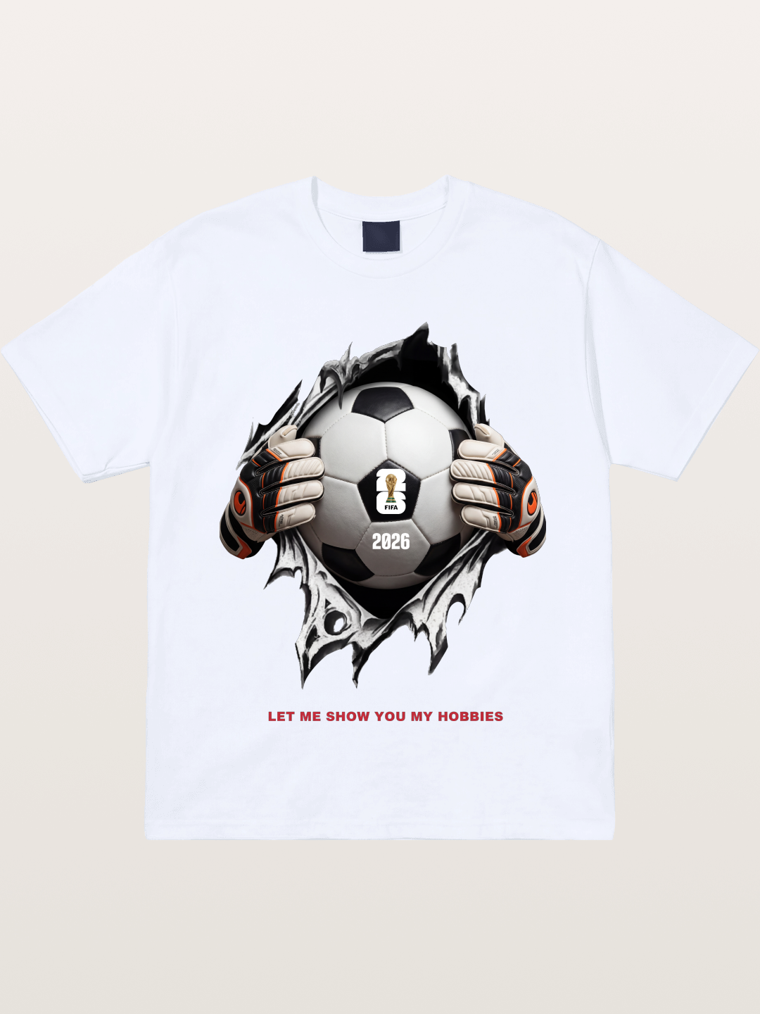 Soccer Ball Tear Effect 2026 Gildan T-shirt