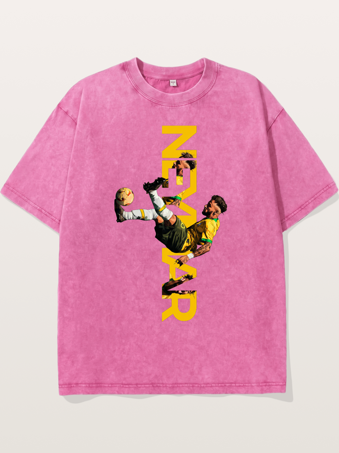 Neymar Brazil Bicycle Kick Washed T-shirt