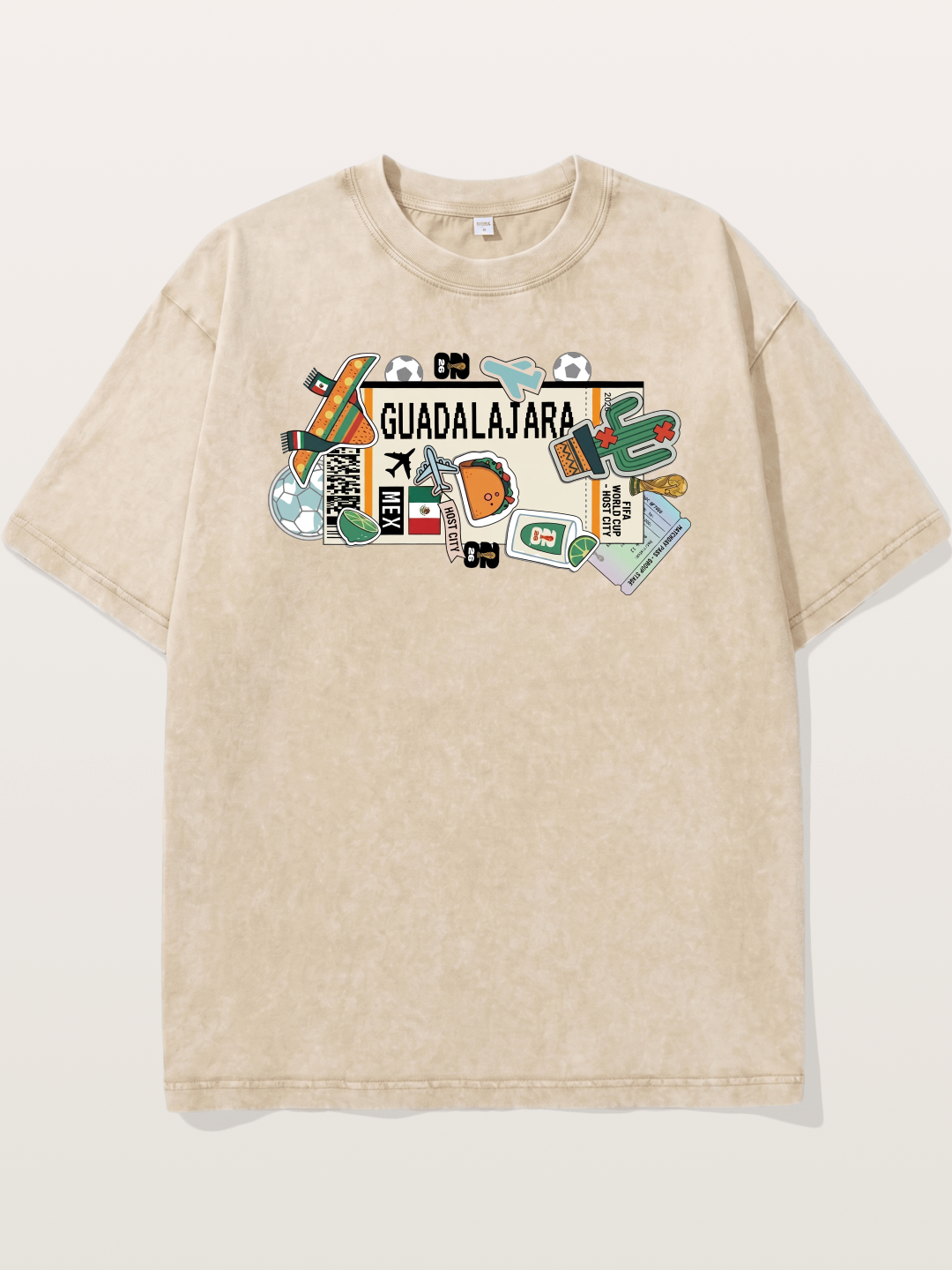 Guadalajara Mexican Culture Art Washed T-shirt