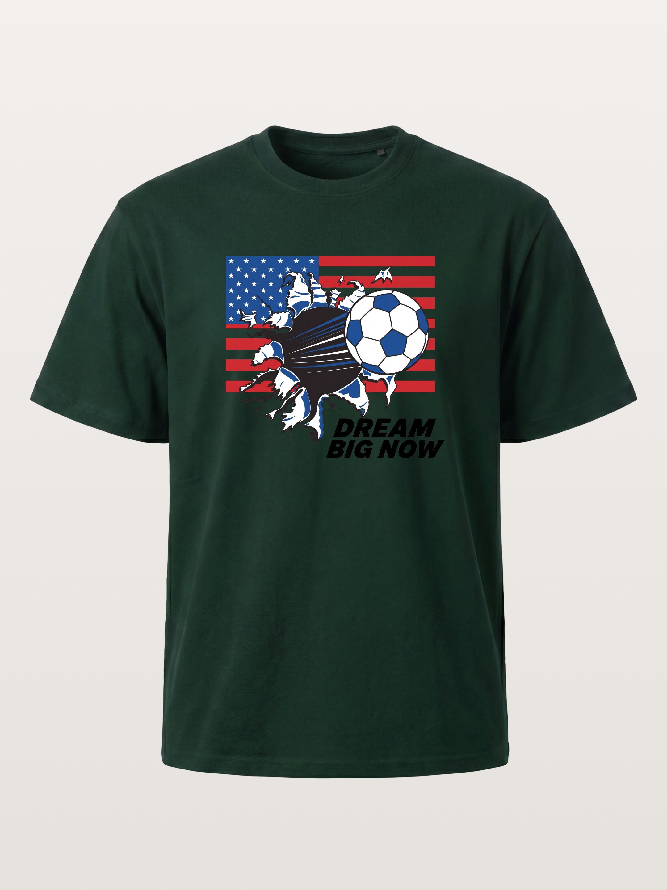 Torn Flag Soccer Explosion Design Gildan T-shirt
