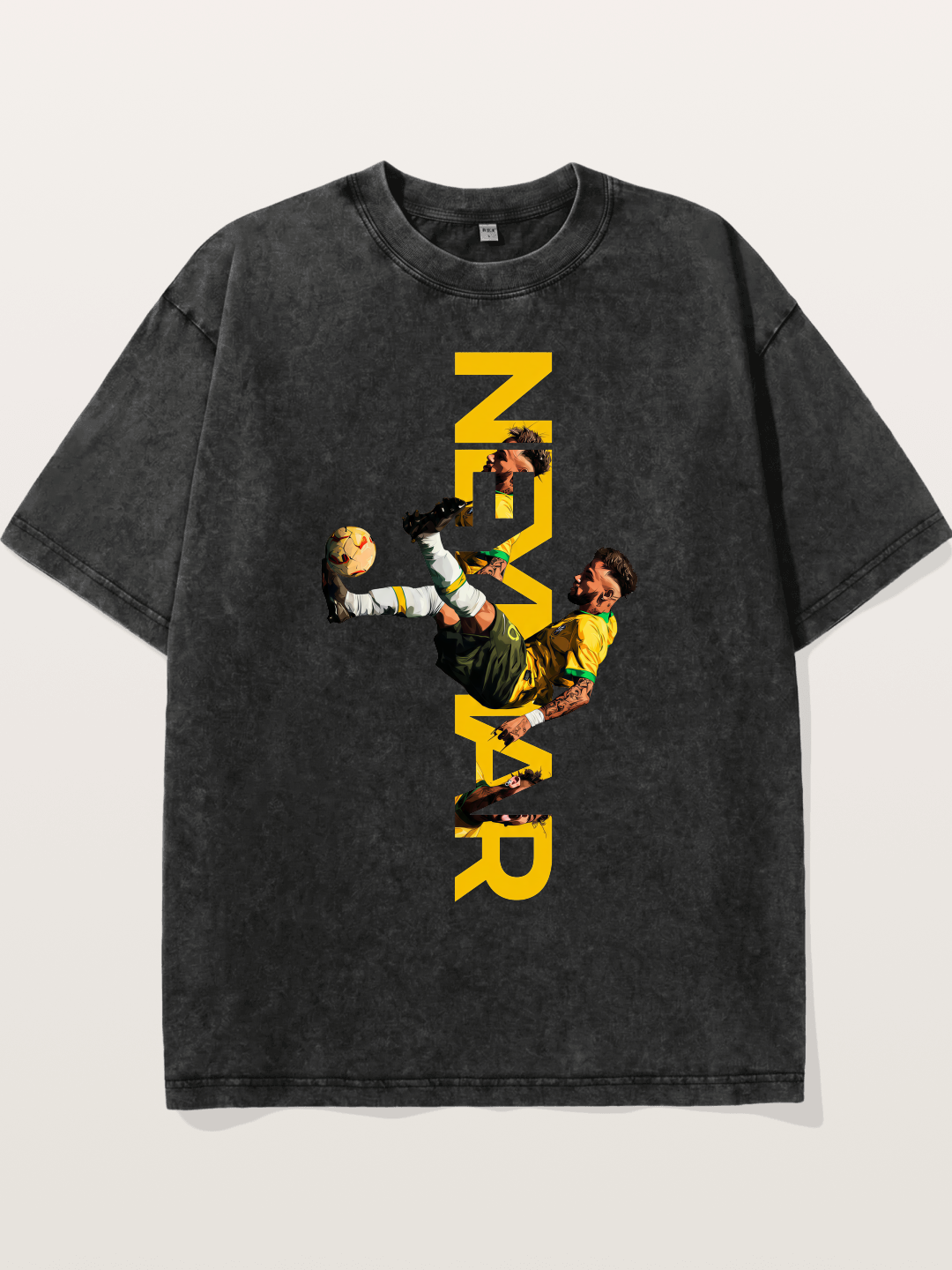Neymar Brazil Bicycle Kick Washed T-shirt