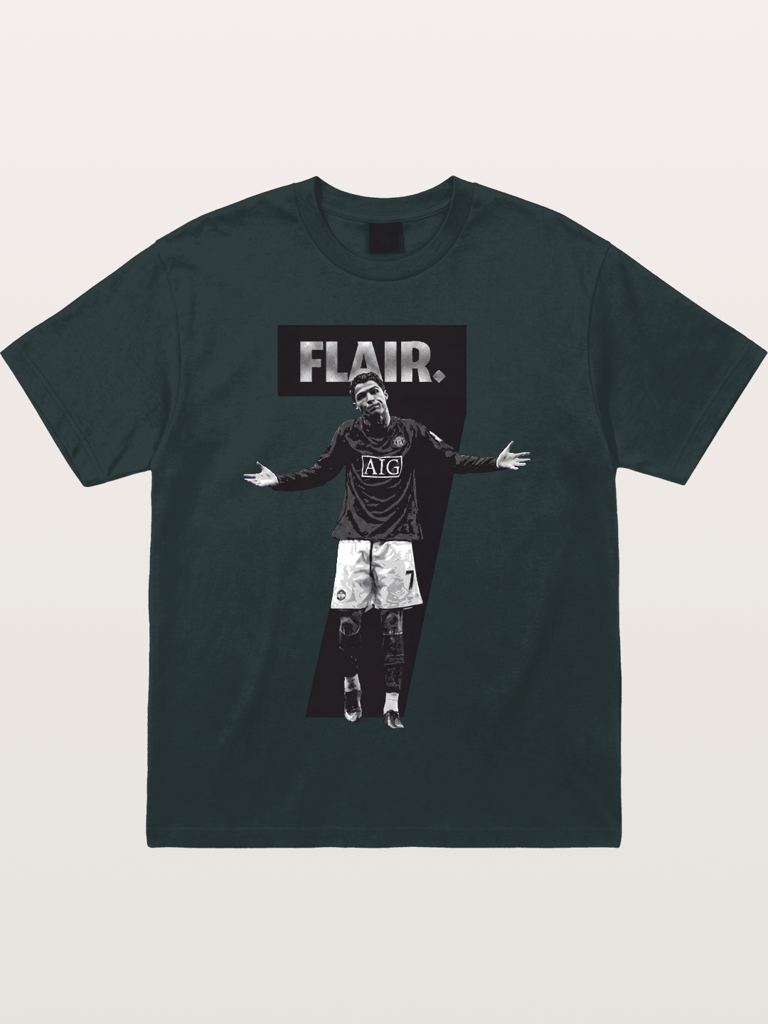 Ronaldo Black And White Number 7 Gildan T-shirt