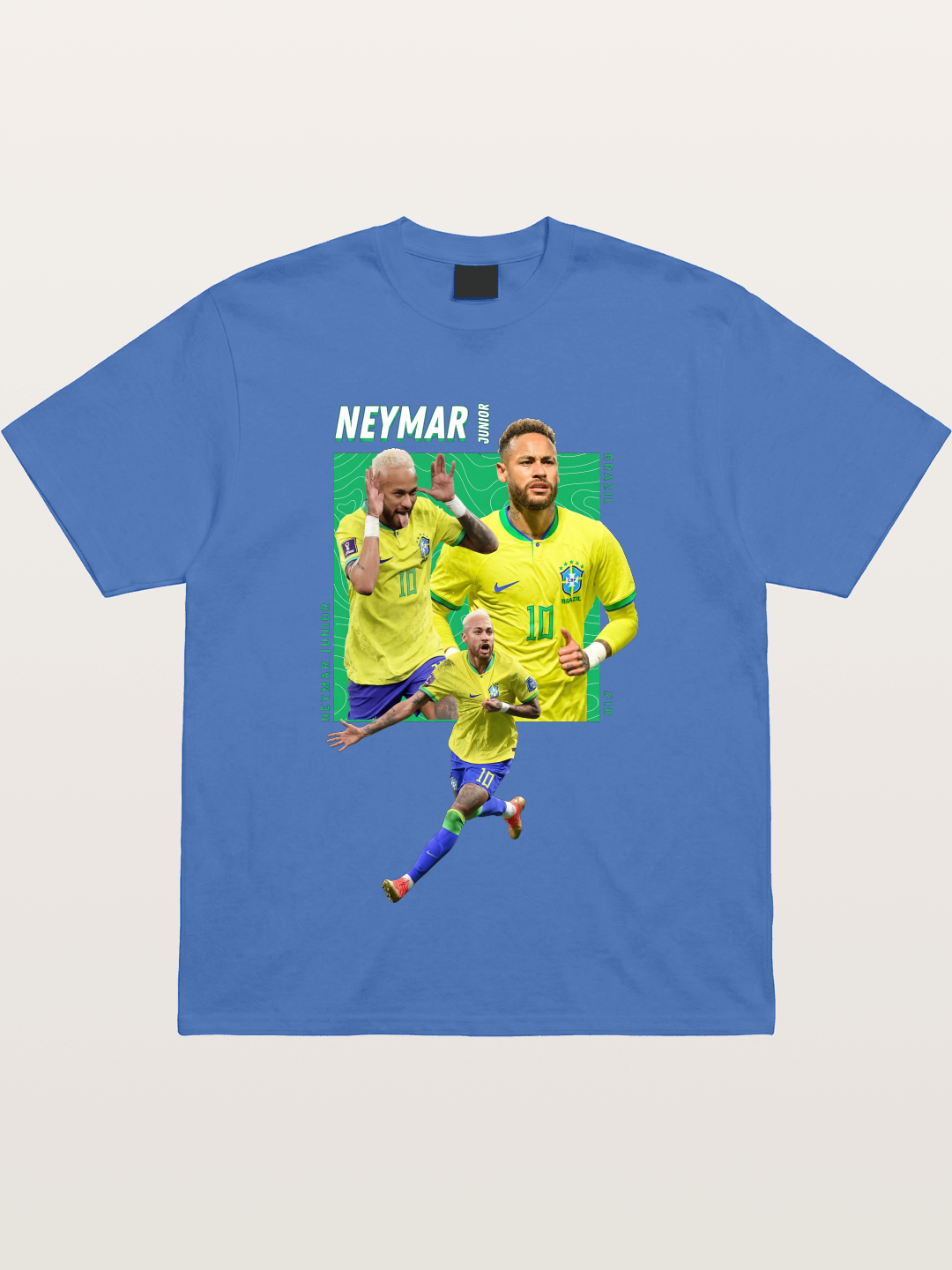 Neymar Collage Brazil Poster Gildan T-shirt