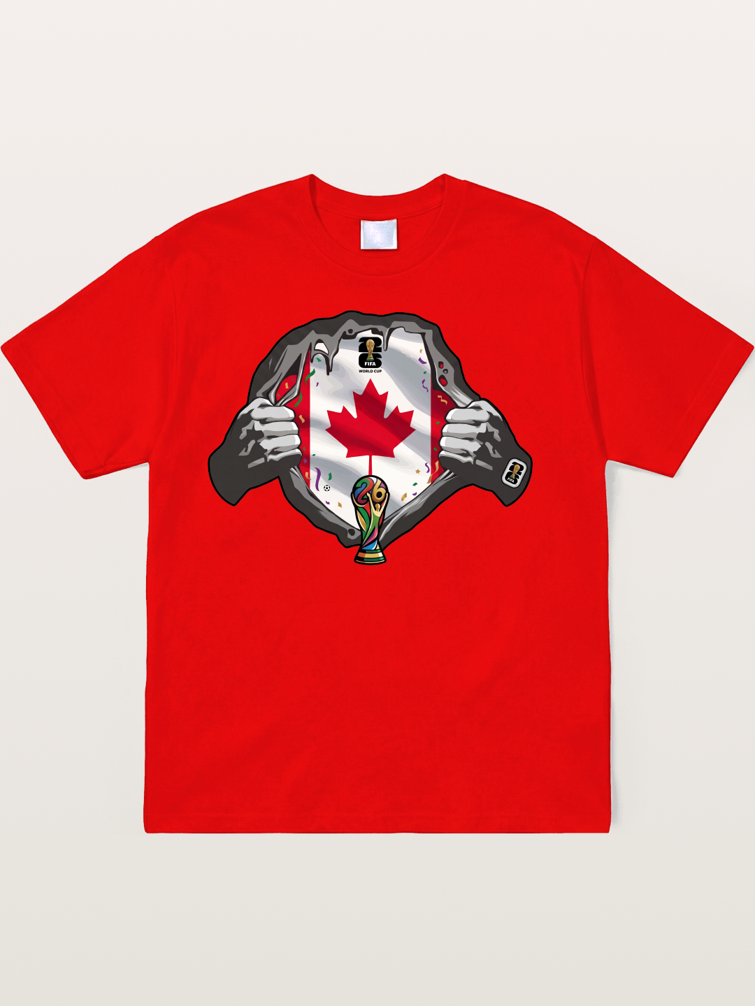 Canada Flag World Cup Poster Soft-Stay T-shirt