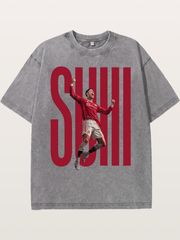 Ronaldo Manchester United Goal Pose Washed T-shirt
