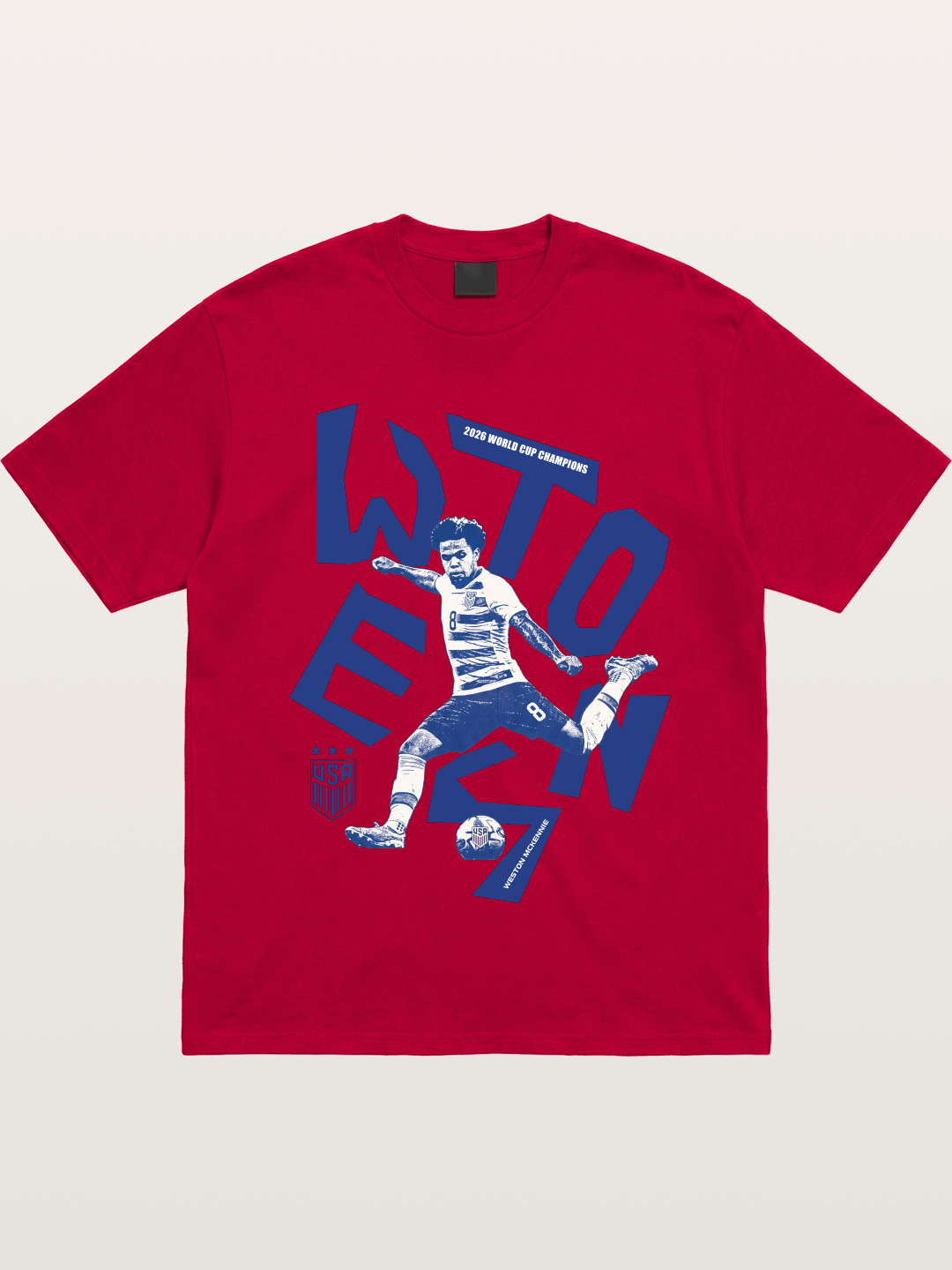 Weston Mckennie Bold USA Lettering Gildan T-shirt