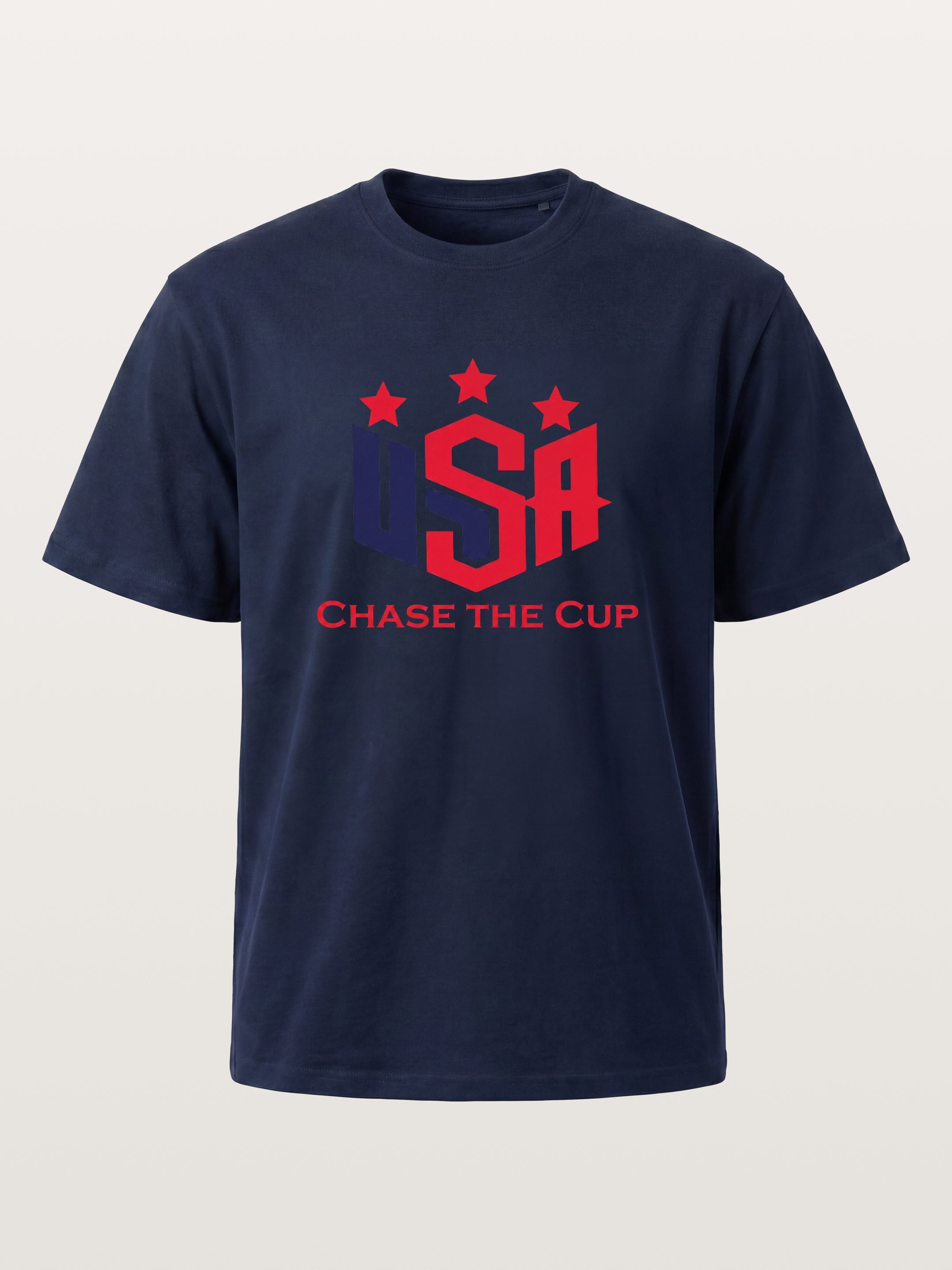 USA Chase The Cup Typography Cotton T-shirt