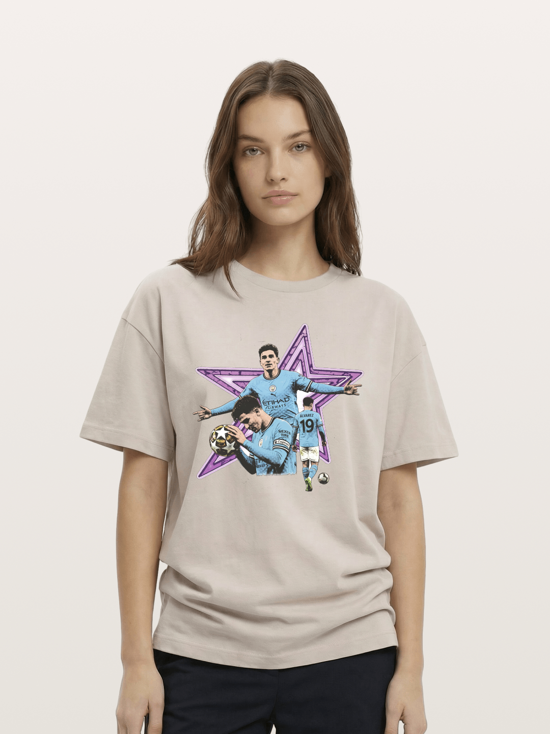Manchester City Star Collage Cotton T-shirt