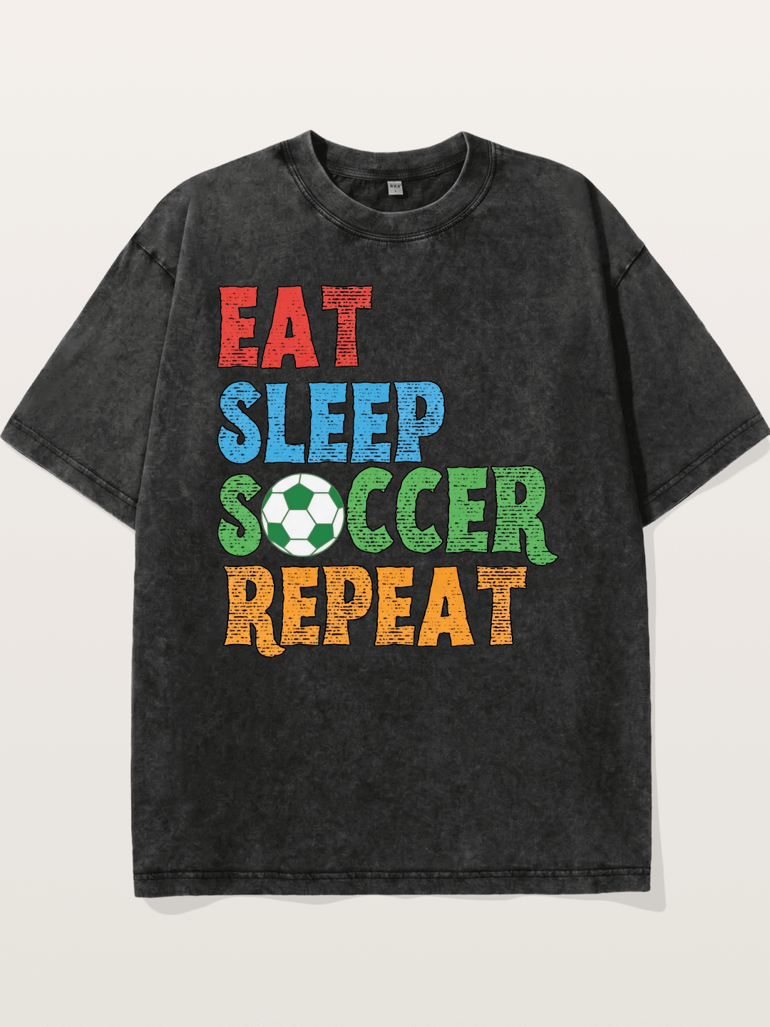 Eat Sleep Soccer Repeat Washed T-shirt