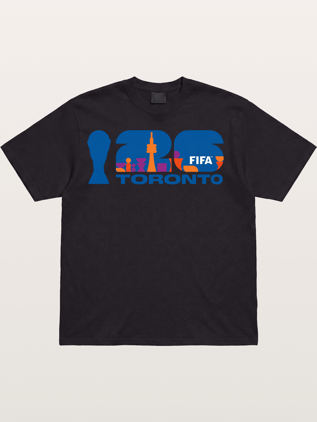 Toronto WC 2026 CN Tower Logo Cotton T-shirt