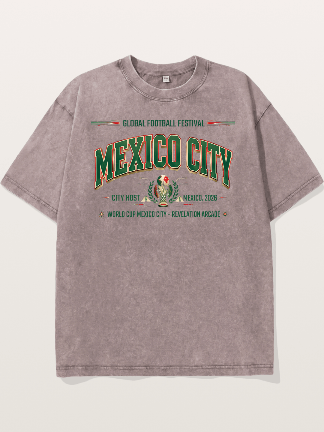 Mexico City 2026 WC Host Sticker Washed T-shirt