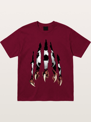 Claw Tear Soccer Reveal Print Gildan T-shirt