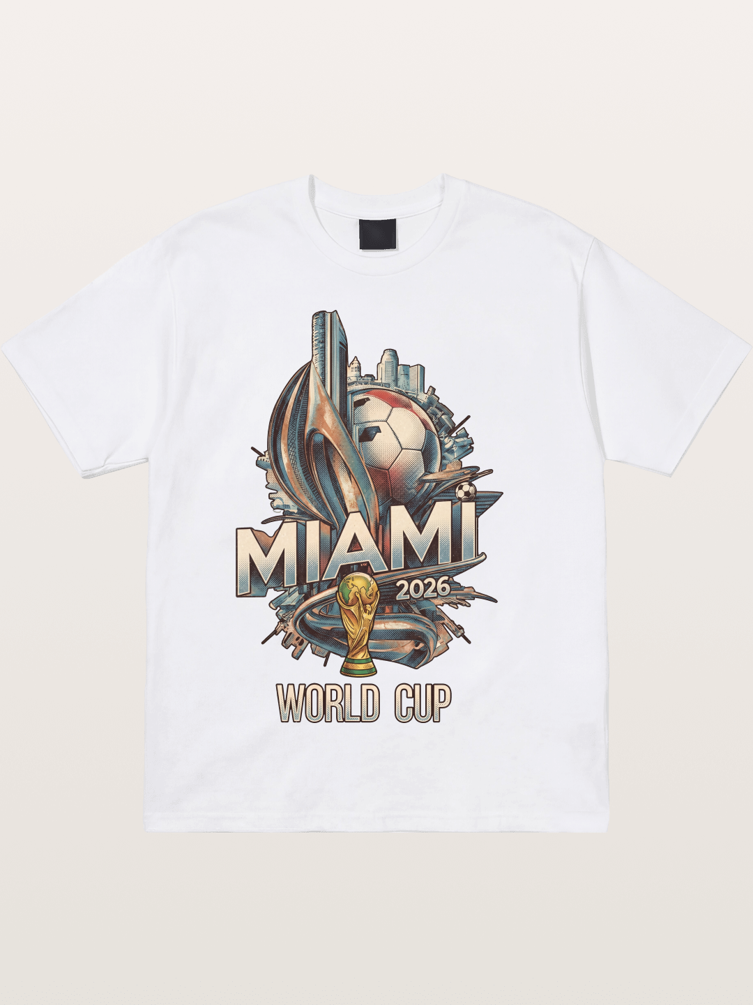 Miami World Cup 2026 Emblem Cotton T-shirt
