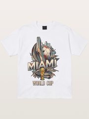 Miami World Cup 2026 Emblem Cotton T-shirt