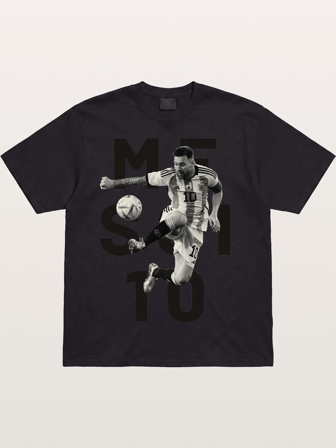 Messi 10 Action Print Cotton T-shirt