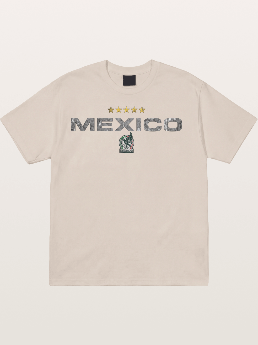 Mexico Football Retro Logo Cotton T-shirt