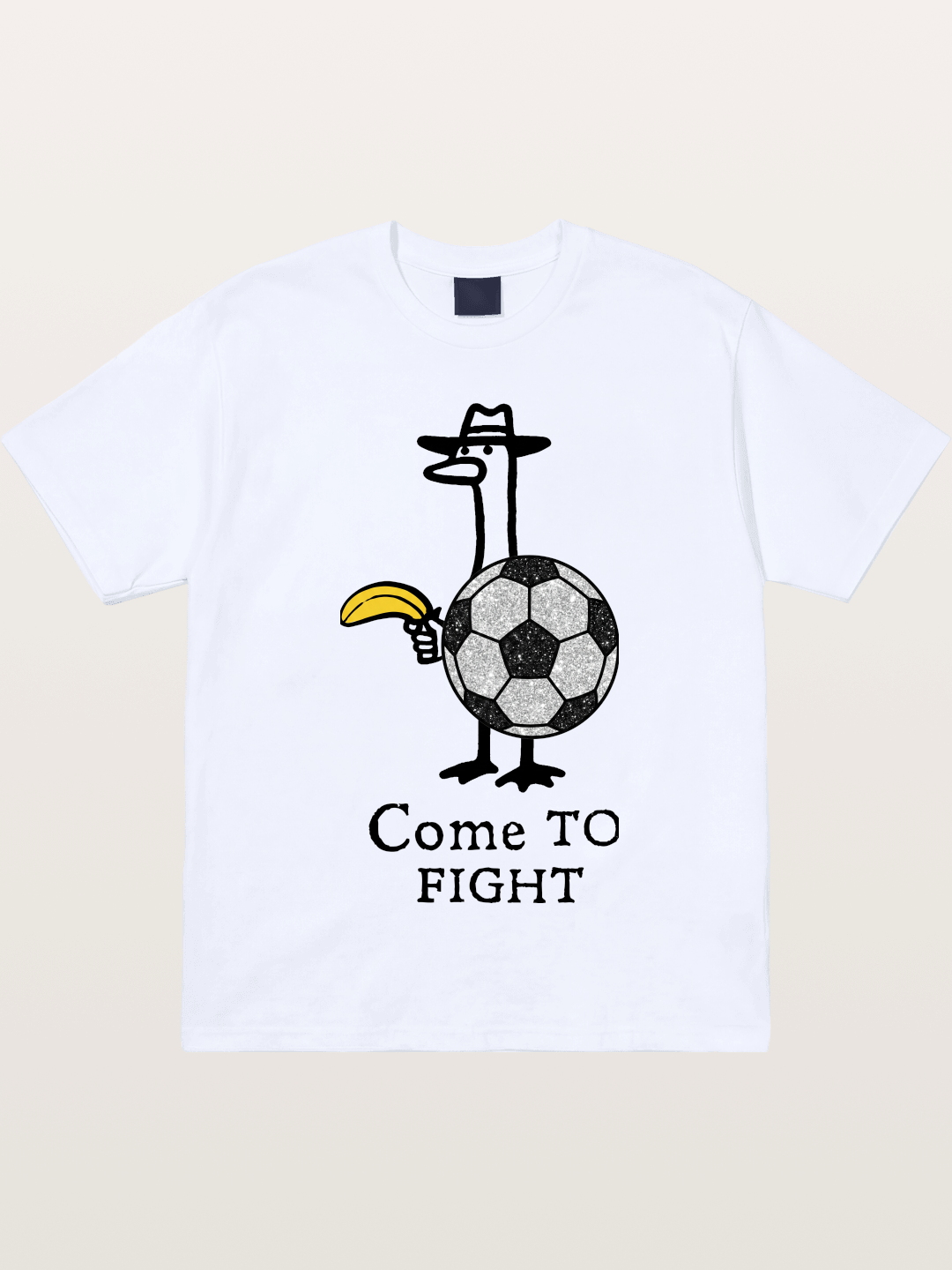 Ostrich Come To Fight Soccer Art Gildan T-shirt