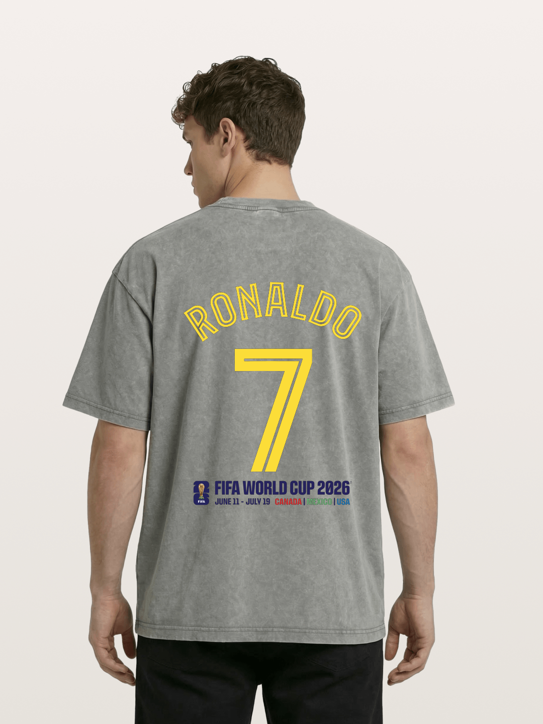 Ronaldo 7 World Cup 2026 Washed T-shirt