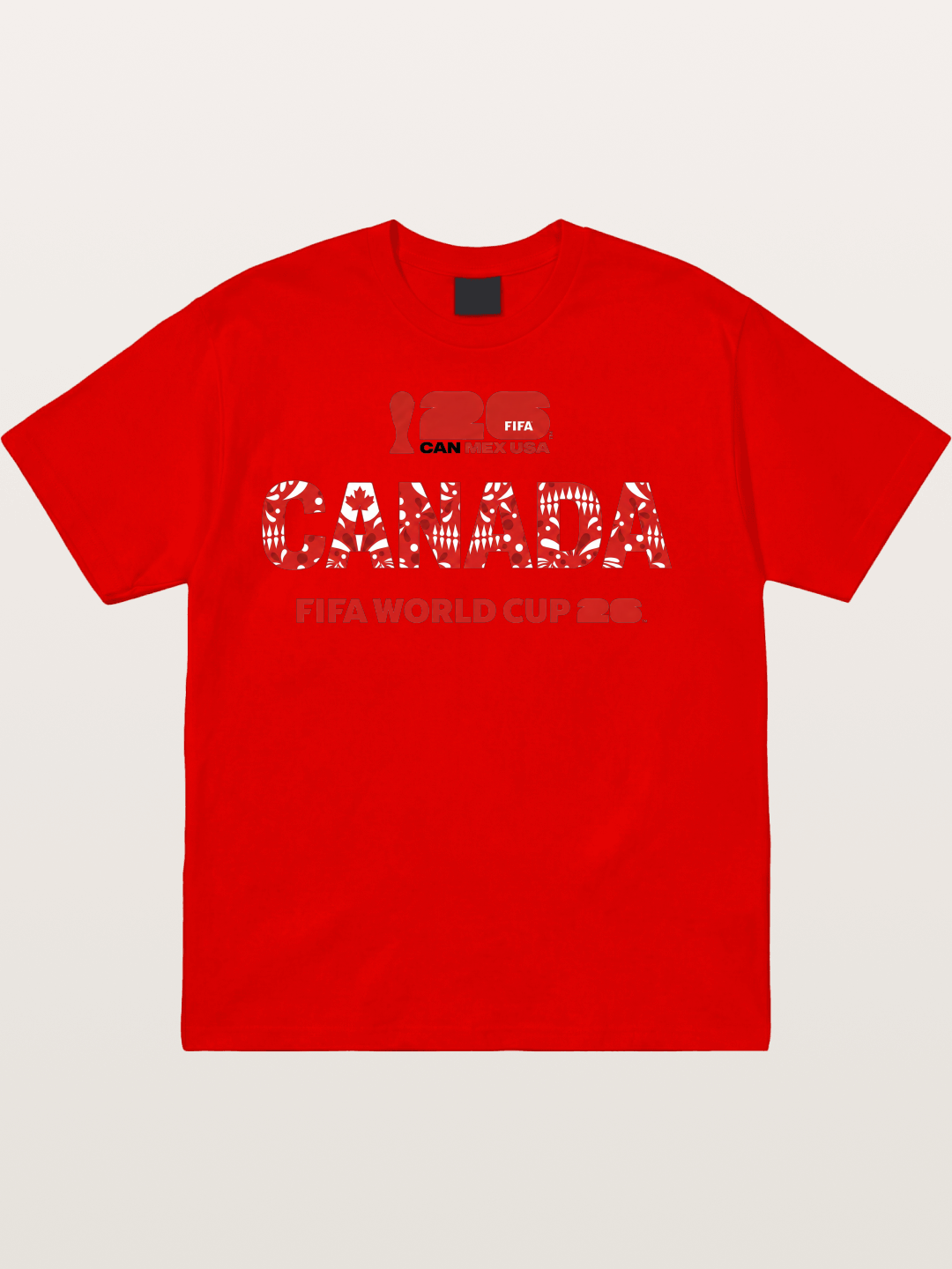 2026 World Cup Canada Floral Print Cotton T-shirt