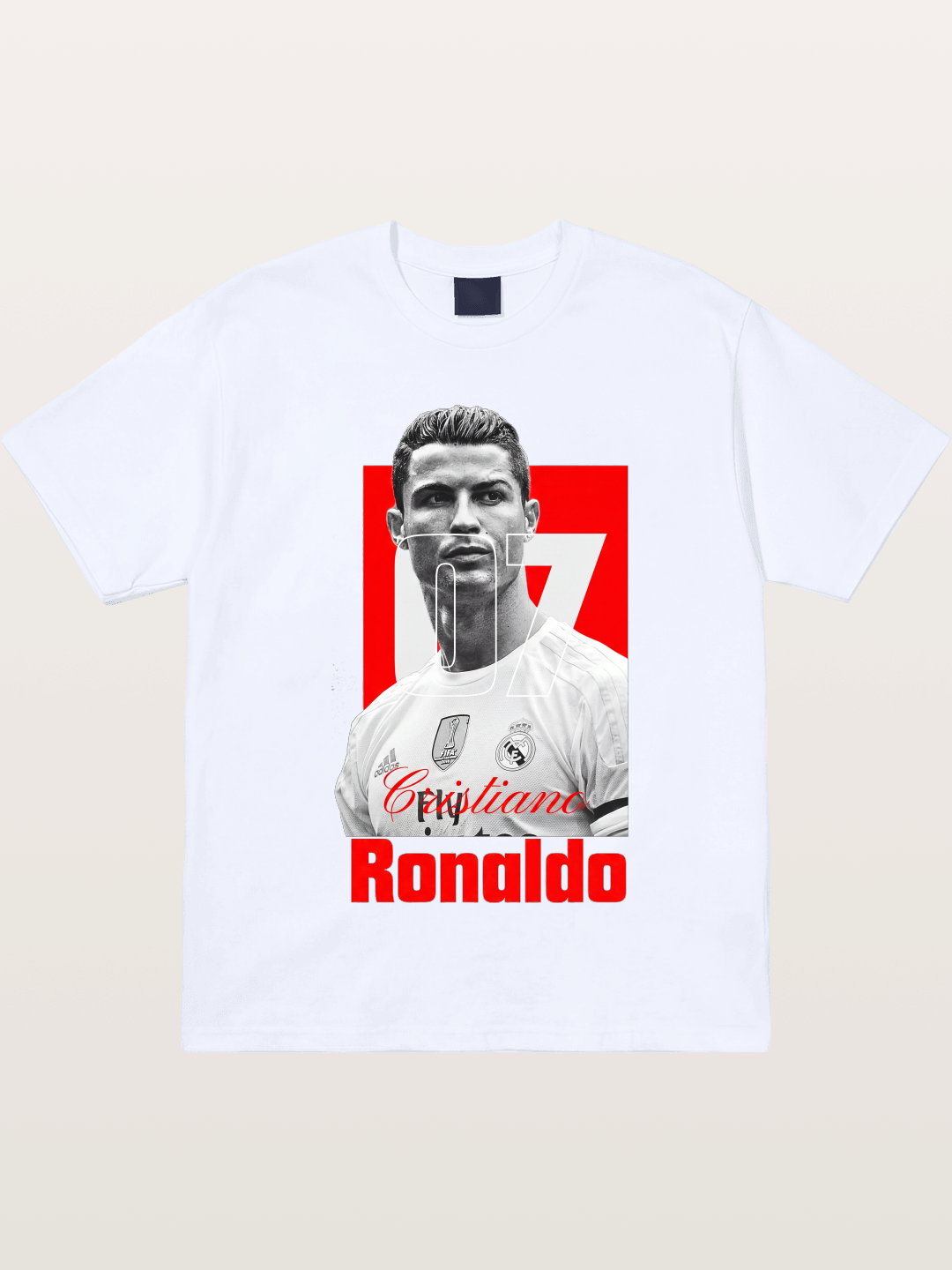 Ronaldo Real Madrid Number 7 Gildan T-shirt