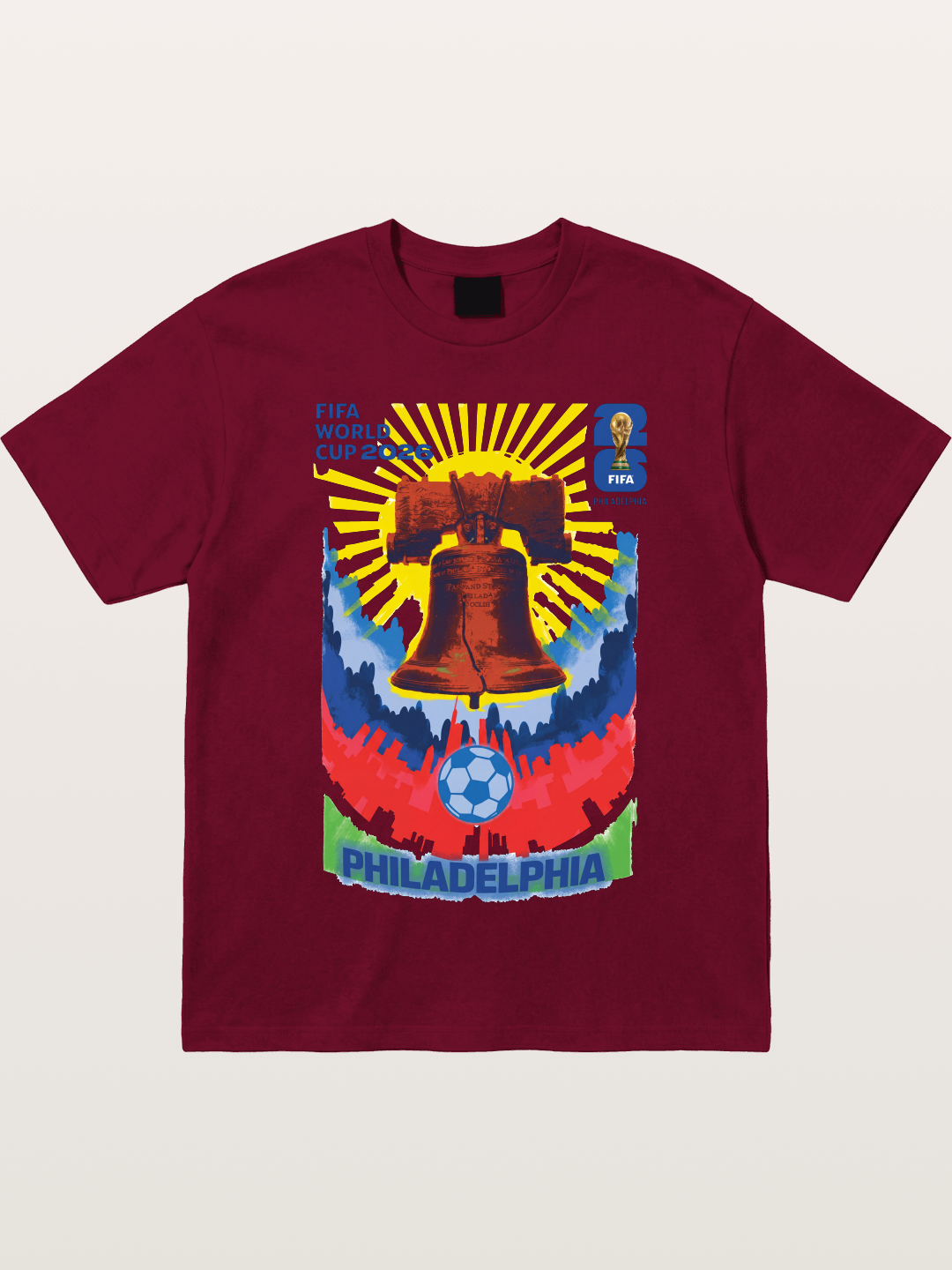 Philadelphia WC 2026 Liberty Bell Gildan T-shirt