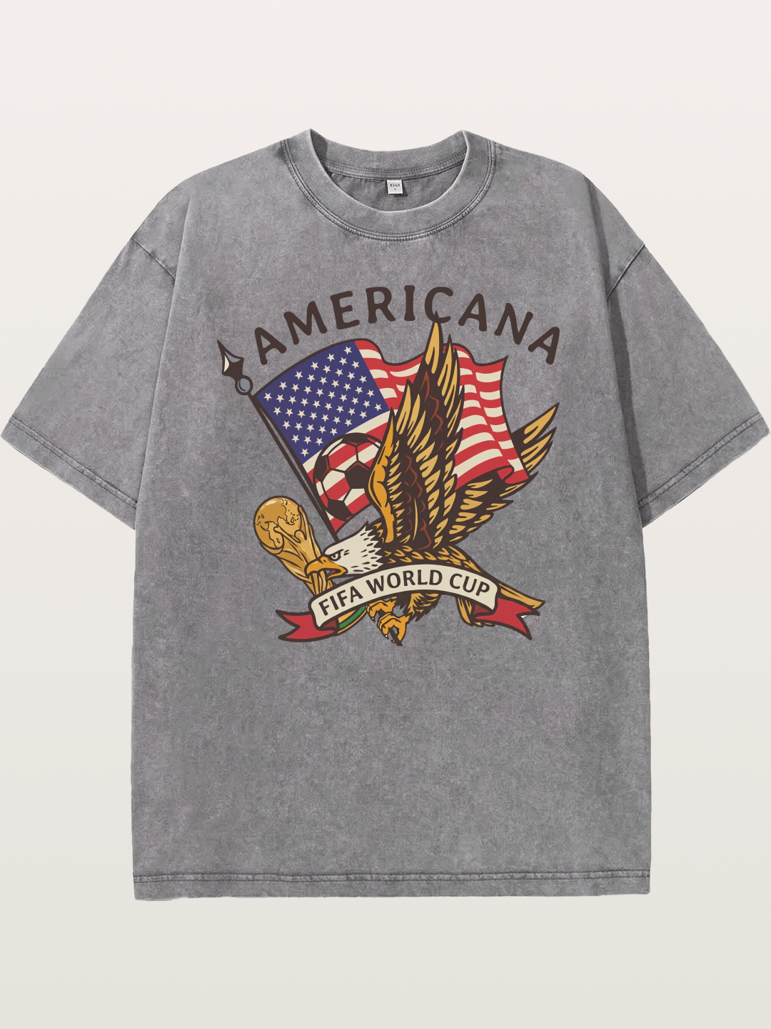 USA Eagle World Cup Graphic Washed T-shirt