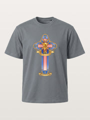 USA Cross World Cup Trophy Card Cotton T-shirt