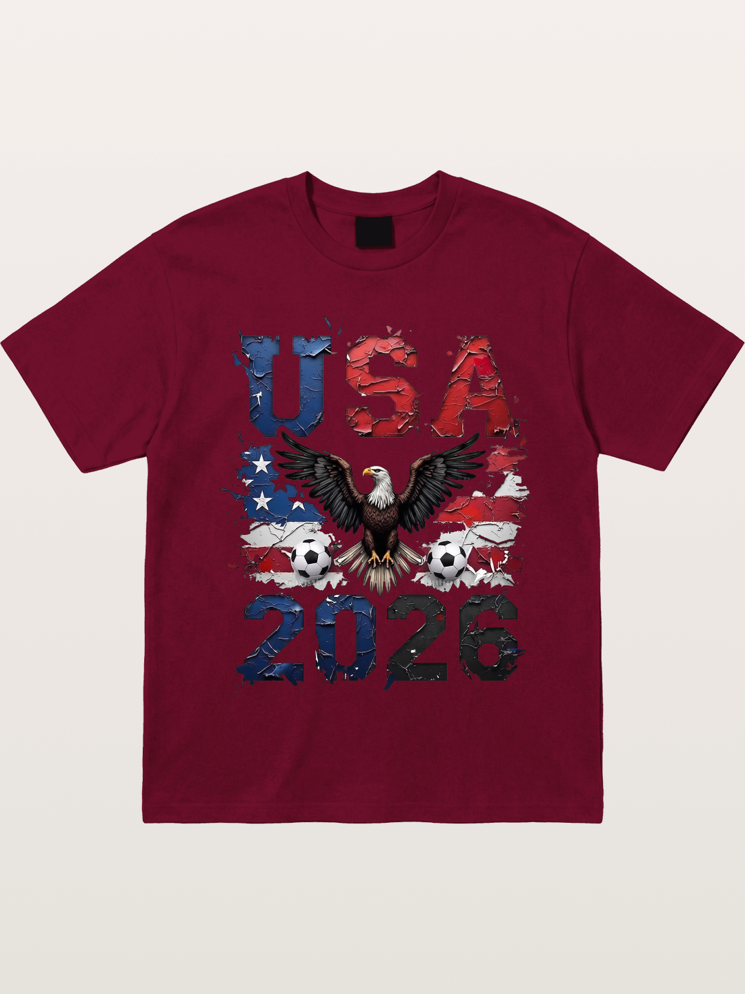 USA 2026 Bald Eagle Soccer Design Gildan T-shirt