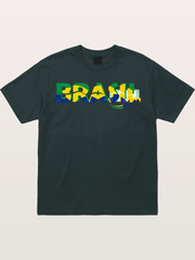 Brasil Typo Soccer Badge Gildan T-shirt